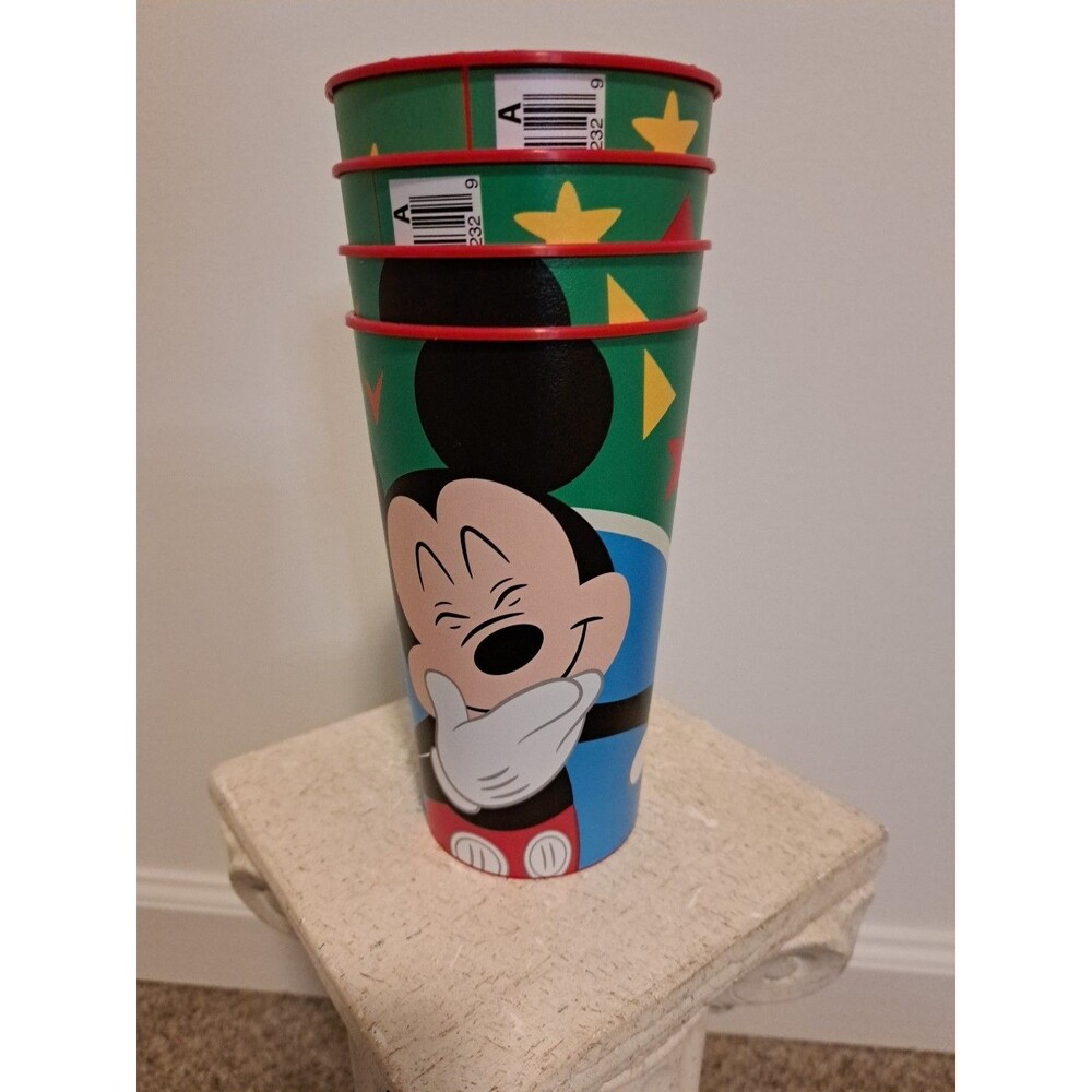 Mickey Mouse Plastic Tumblers Set Of 4  20oz.